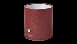 Cylindrical Logo Pen Pot - Wine Red