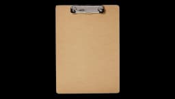 Hardboard Office Clipboard 6 Pack - Brown