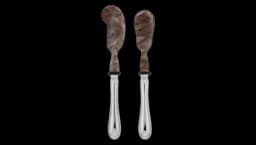 Spoon and Spreader Caviar Set - Silver