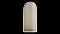 Full Length Mirror With Wooden Arch - Cement