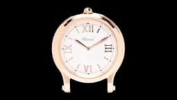 Happy Sport Table Clock 80mm - Stainless Steel