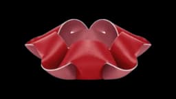 Origami Bowl PM By Atelier Oï - Red