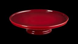 Stoneware Cake Stand 30cm - Red
