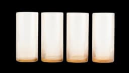 4-Pack Fluted Highball Glasses - Beige