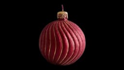 Christmas Bauble Candle - Red