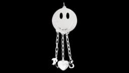 RS Pendant - Silver-Tone Metal