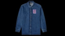 Straight Fit Denim Shirt - Blue