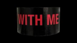 Duct Tape Walk With Me - Black/Red