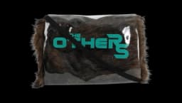 Printed Muff Bag - Transparent/Aqua
