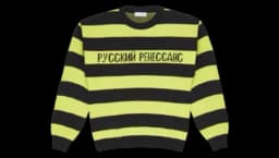 Russian Renessans Sweater - Acid Green/Black