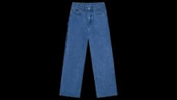 Straight-Leg Denim Pants - Blue