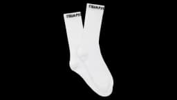 GR Logo Crew Socks - White/Black