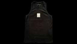 Tank Top with Patch - Black