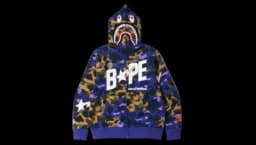 Mix 1st Camo Shark Relaxed Fit Full Zip Hoodie - Purple