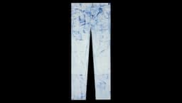 Overdyed Spray Canvas Carpenter Jeans - Blue