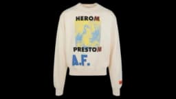 A.F. Authorized Oversized Crewneck - White