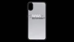 NASA Print iPhone XS Case - Black/Grey/White