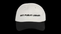 Anti Public Library Hat - Black/White