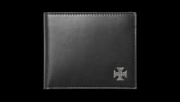 Cross-Emblem Wallet - Black
