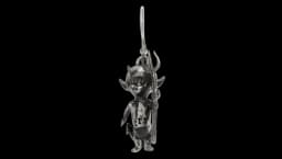 Baby Devil Earring - Sterling Silver