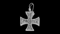 Cross Earring - Sterling Silver