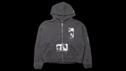 Assemblage Zip-Up Hoodie - Black/White