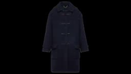 Reversible Wool Coat - Blue