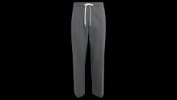 Drawstring Straight Tailored Trousers - Grey