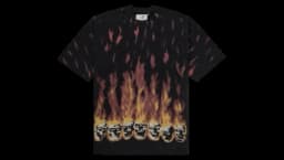 MM6 Liquid Blue Oversized T-Shirt - Black