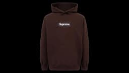 Box Logo Hoodie - Dark Brown