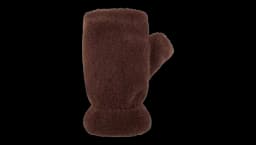 Teddy Fingerless Gloves - Brown