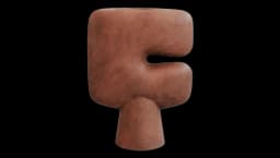 Tribal Big Vase - Brown