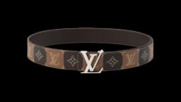 LV Initiales College Monogram Heritage 40mm Reversible Belt - Brown