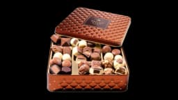Candy Gift Box with Assorted Milk, Dark & White Chocolate Truffles