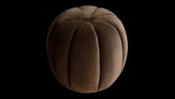 Velvet Sofia Footstool - Brown