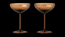 Lyon Champagne Glasses - Bronze