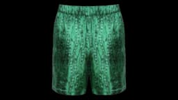 Formal Elasticated Shorts - Green