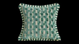 Jeremiah Square Cushion - Aqua Green