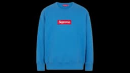 Box Logo Crew-Neck Sweashirt AW22 - Blue/Red
