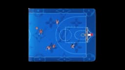 Basketball Slender Wallet - Blue