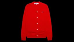 PLAY Double Heart Cardigan Sweater - Red