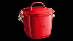 Ceramic Compost Bin 4L - Red