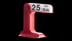 Timor Perpetual Calendar - Red