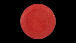 Jacaré Ceramic Dessert Plate - Bright Red