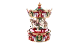 Carousel Musical Christmas Figurine - Multicolor