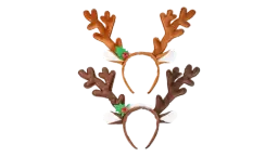 Reindeer Antlers Headband Set Of 2 - Multicolor