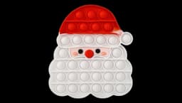 Santa Claus Face Pop It - Red/White