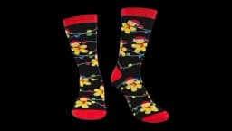 Cute Gingerbread Man Christmas Socks - Multicolor
