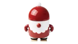 VINTERFINT Santa Claus Jar With Lid - Red/White
