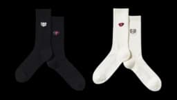 Warhol 476519 Socks Set of 2 - Black/White